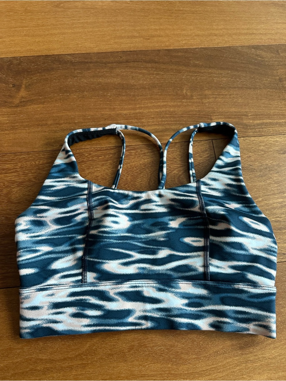 Sweaty Betty Power Medium Support Sports Bra Teal Animal Print S